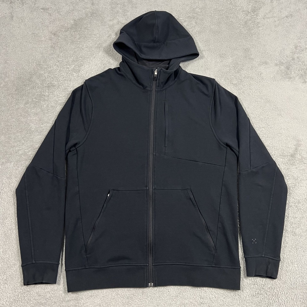 Lululemon City Sweat Zip Hoodie Mens Large Black Sweatshirt